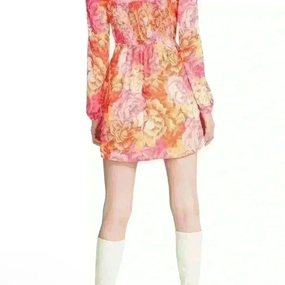 Steve Madden - Nicole Printed Sweetheart-Neck Mini Dress size 4 - Picture 3 of 8